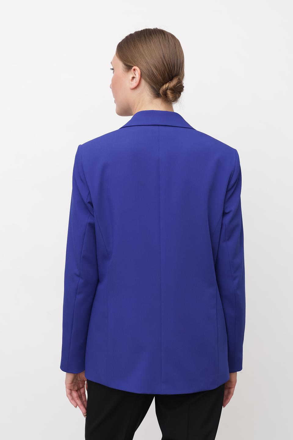 Жакет Bianca синий приталенный