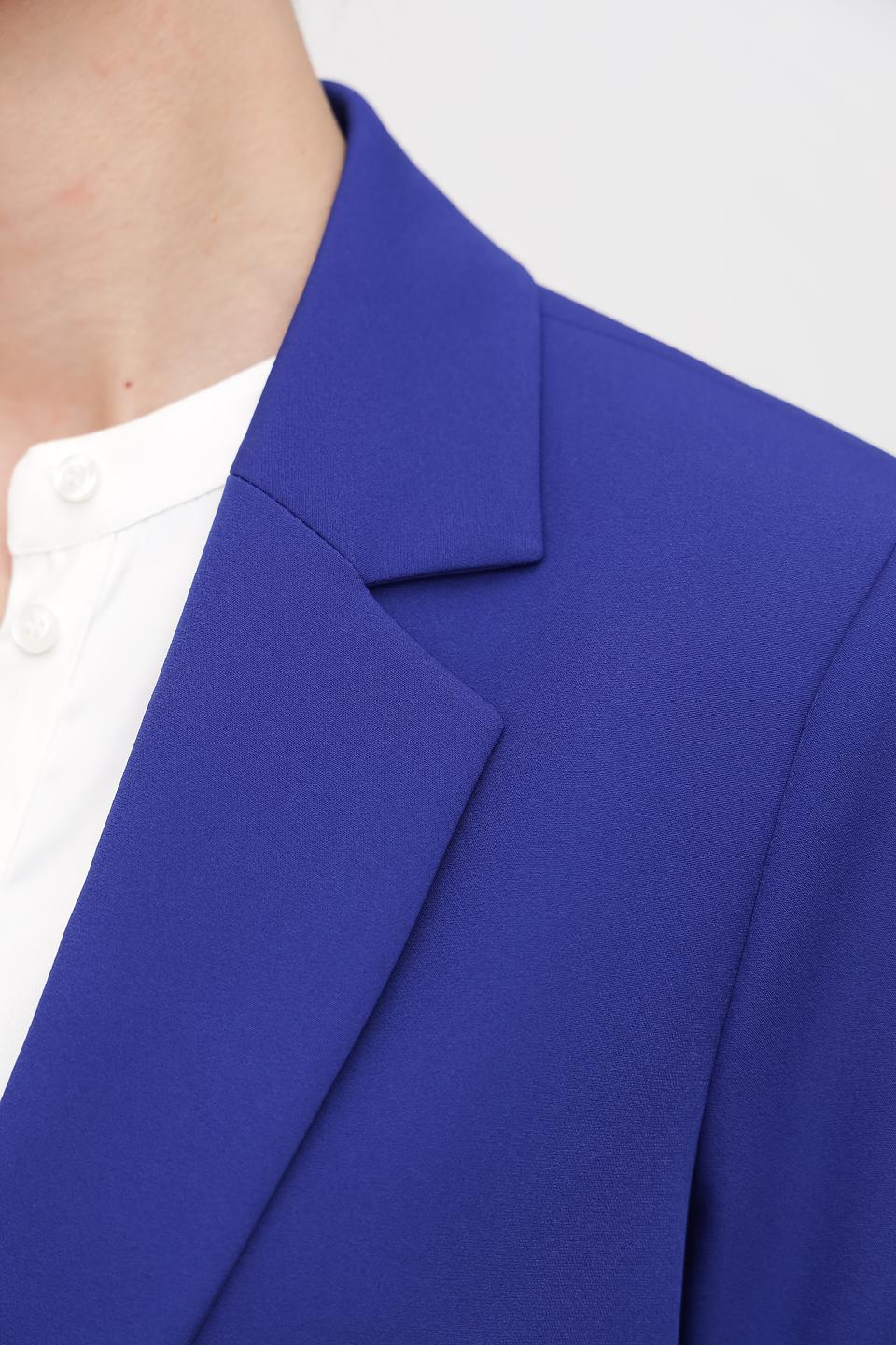 Жакет Bianca синий приталенный