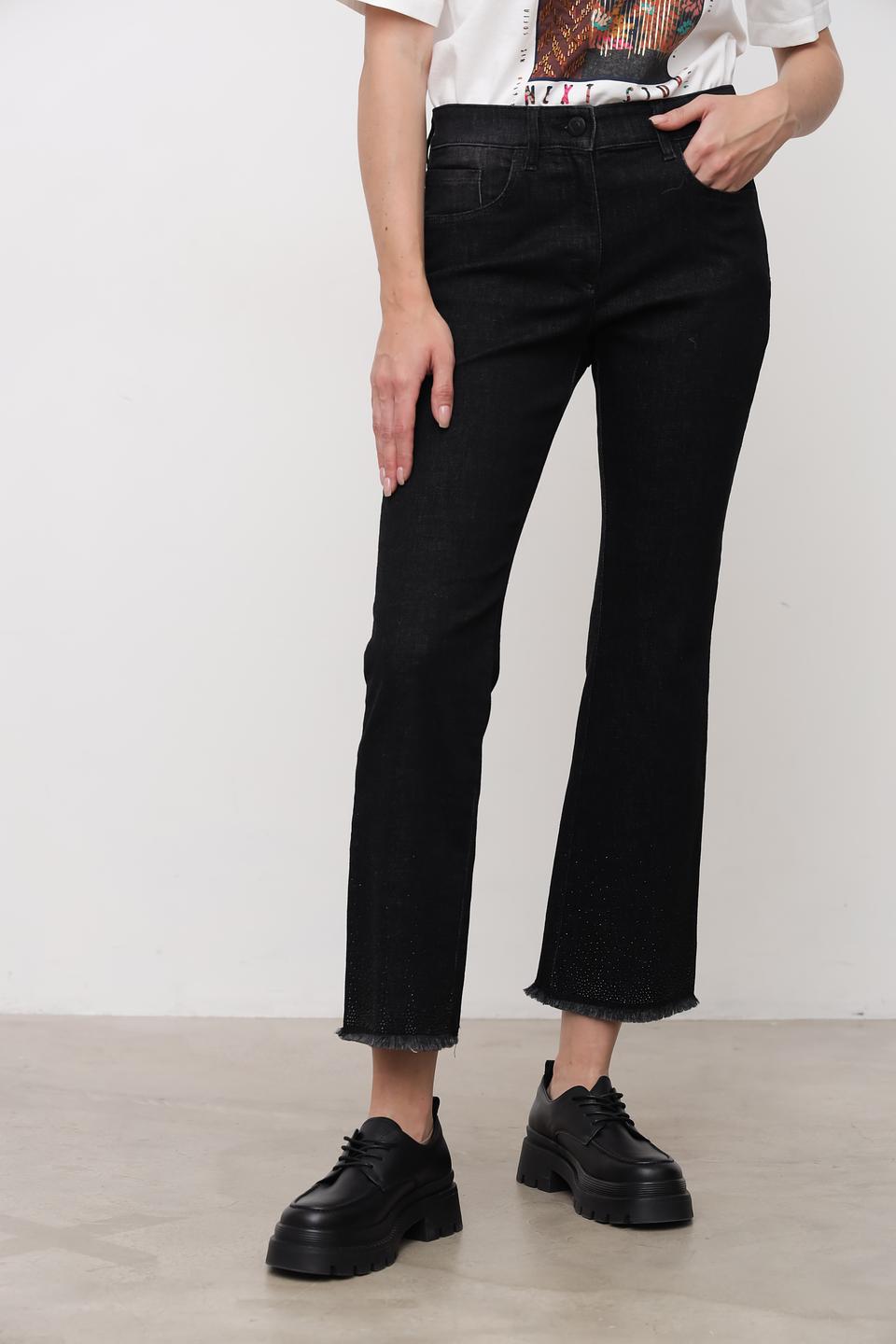 Джинсы Zerres чёрные прямые