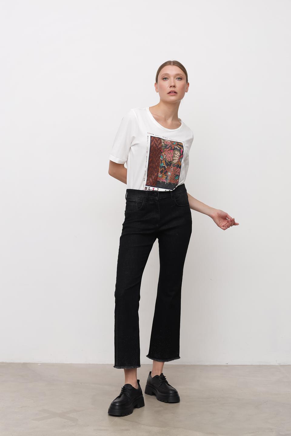 Джинсы Zerres чёрные прямые