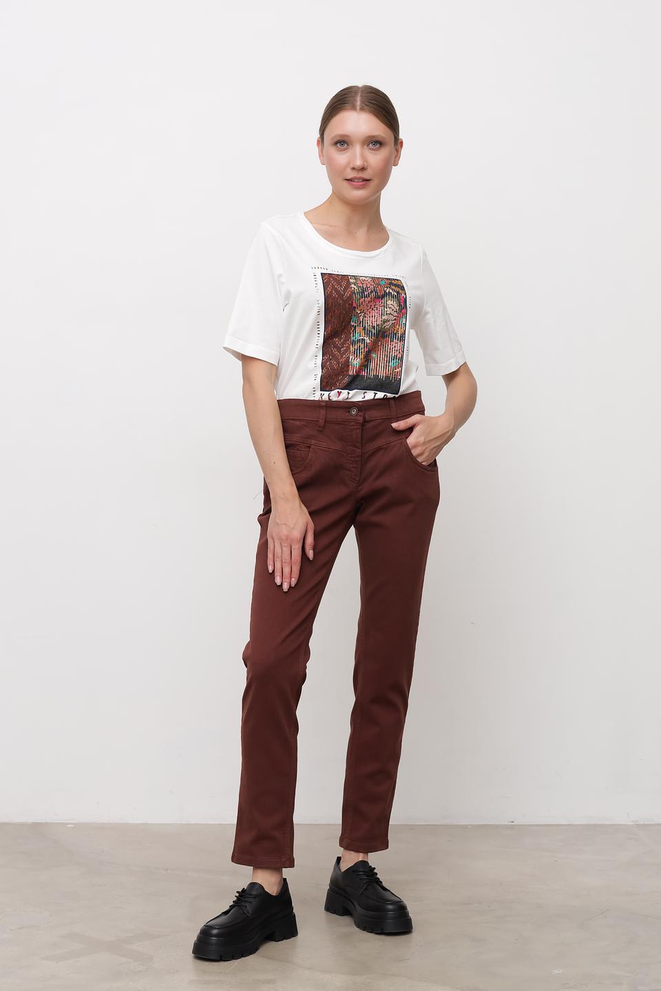 Джинсы Zerres терракотовые