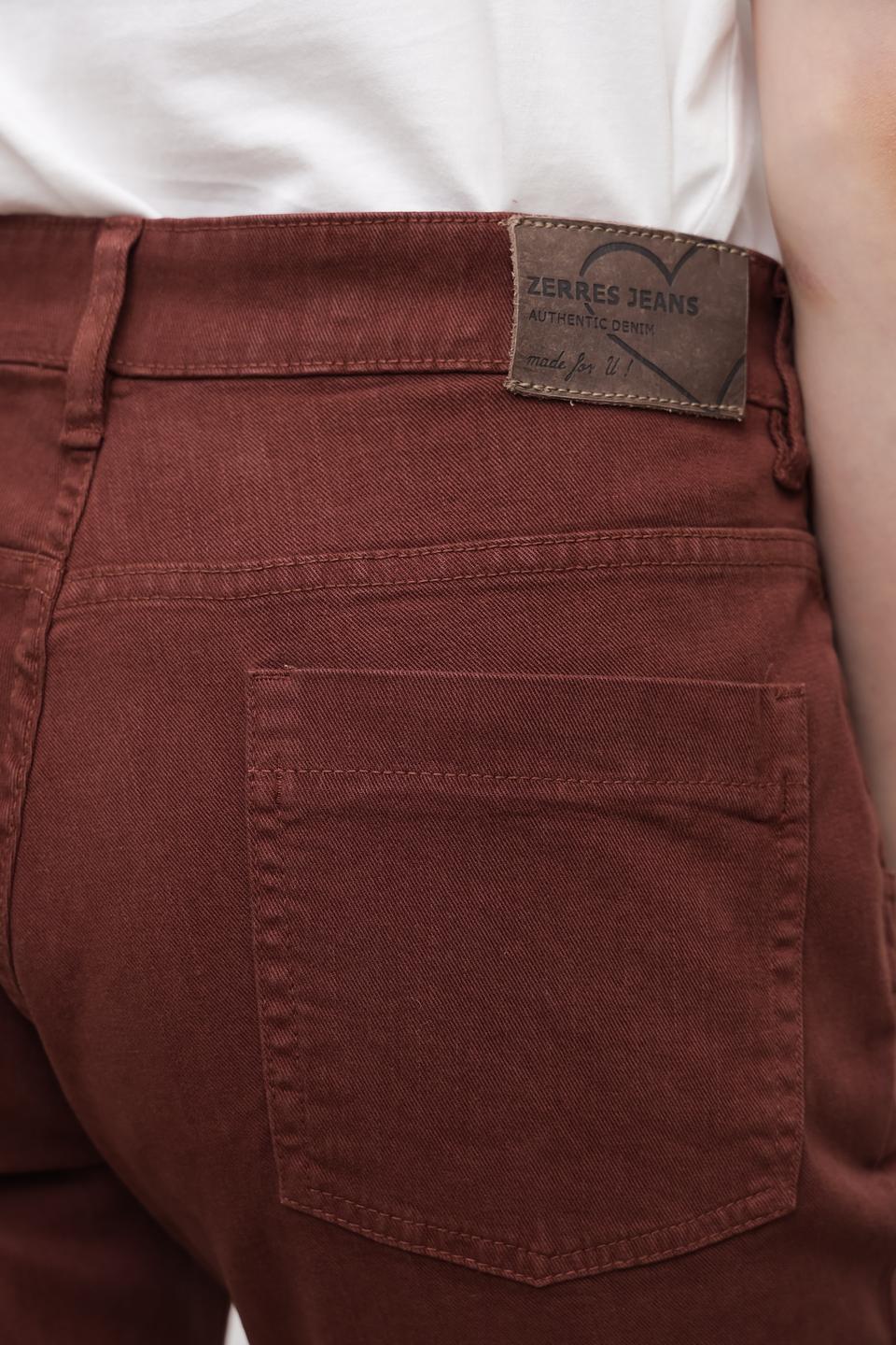 Джинсы Zerres терракотовые