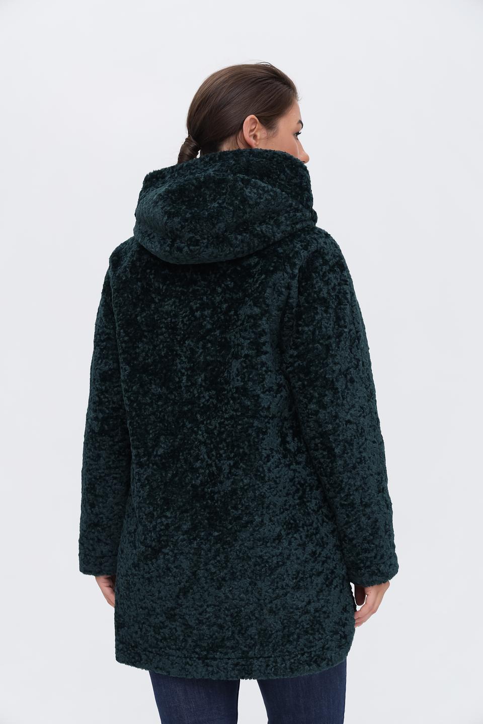 Пальто Electra style тёплое зелёное