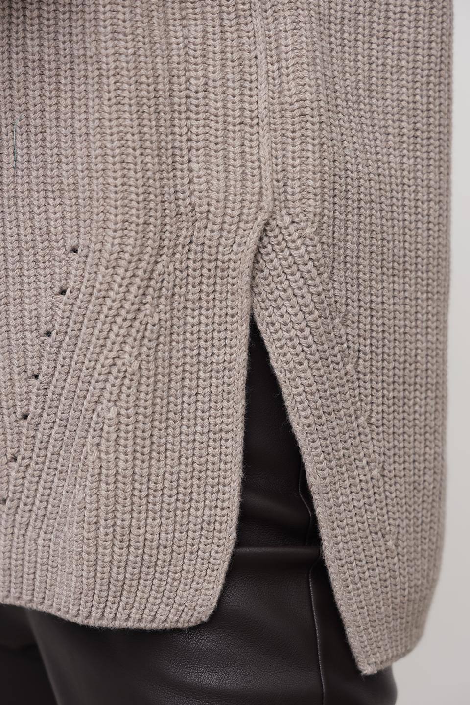 Жилет Oui вязаный бежевый