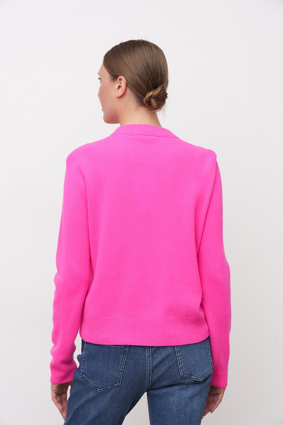 Пуловер Oui фуксия