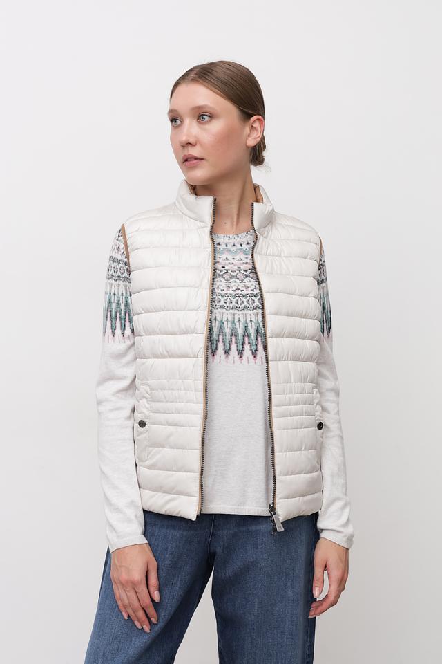 Жилет Lebek стеганый бежевый