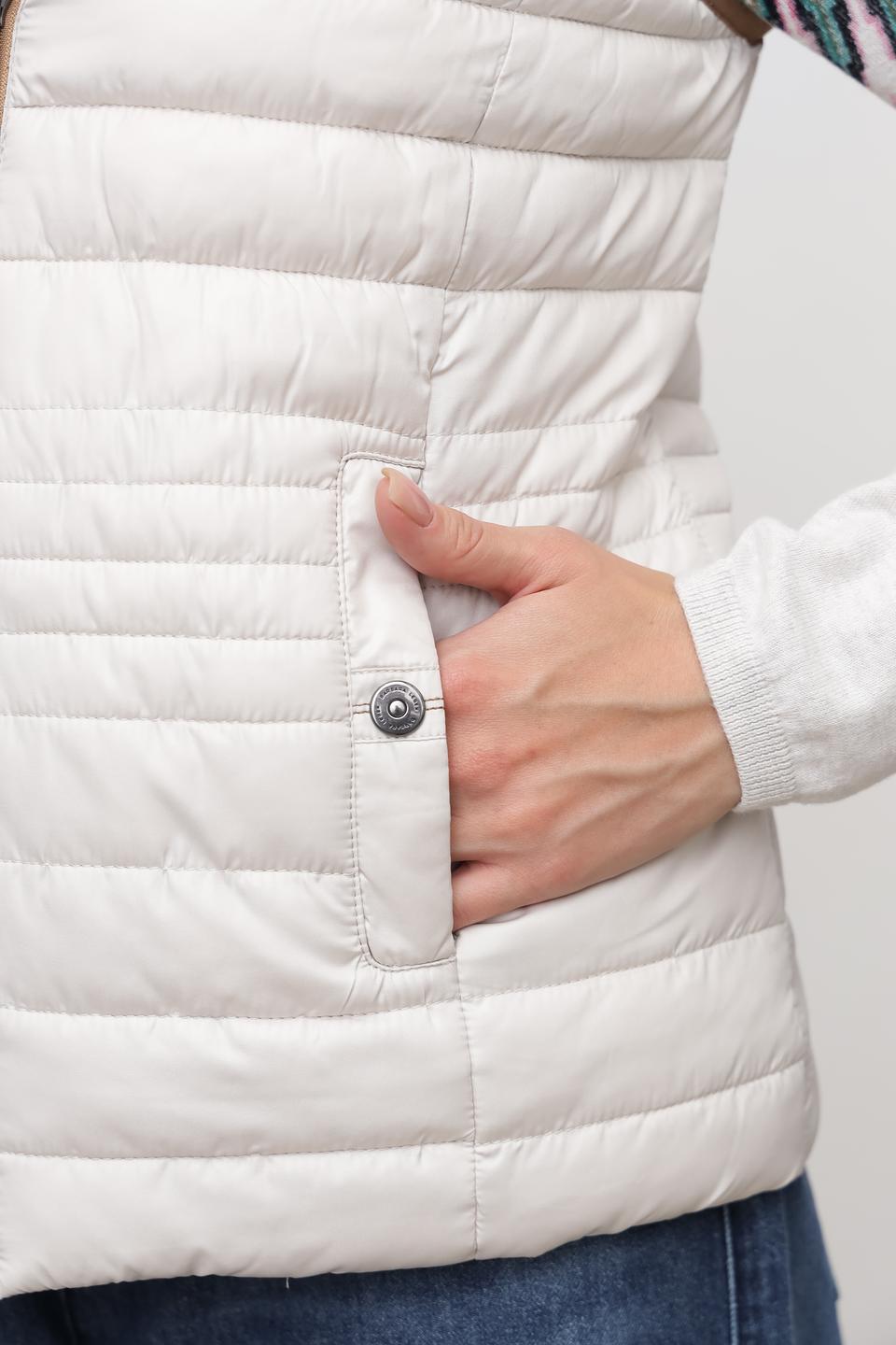 Жилет Lebek стеганый бежевый