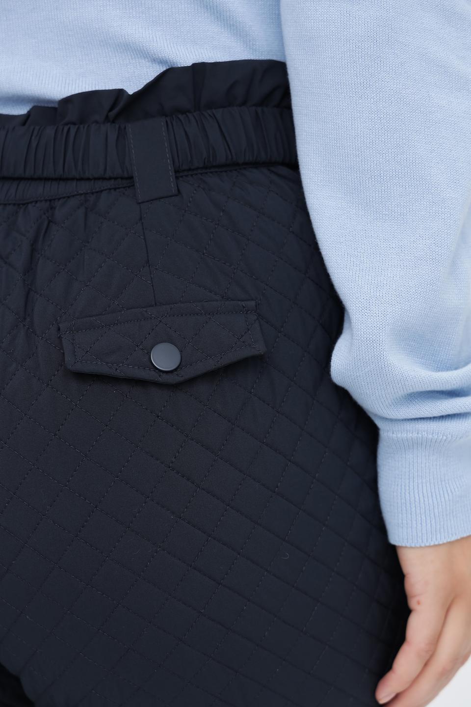 Брюки стеганые Pezzo темно-синие