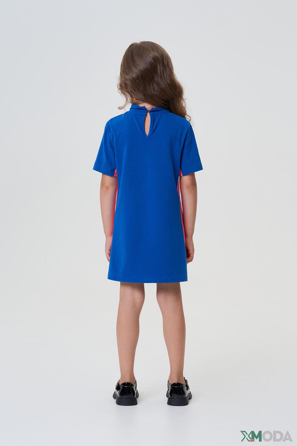 Платье Choupette с сердцем синее