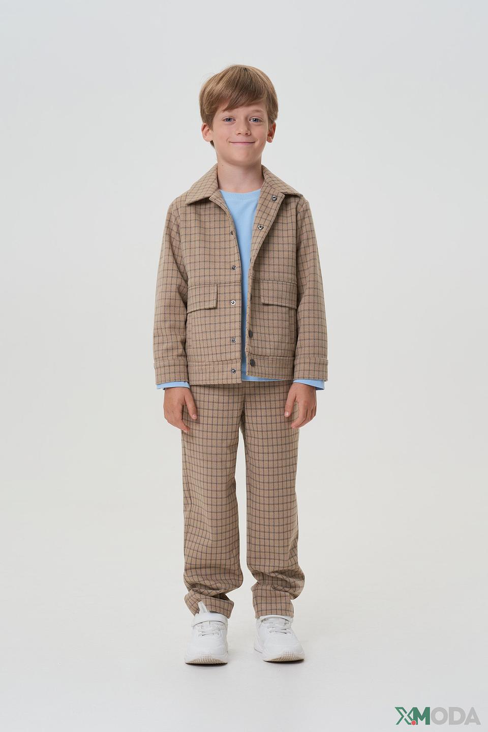 Брюки Choupette клетка бежевый