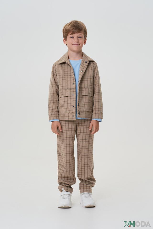 Брюки Choupette клетка бежевый