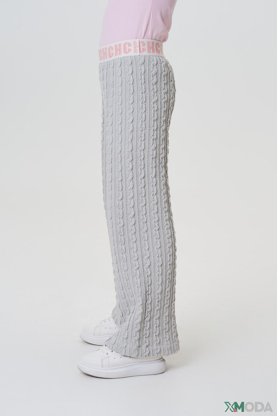 Брюки Choupette серые с косами