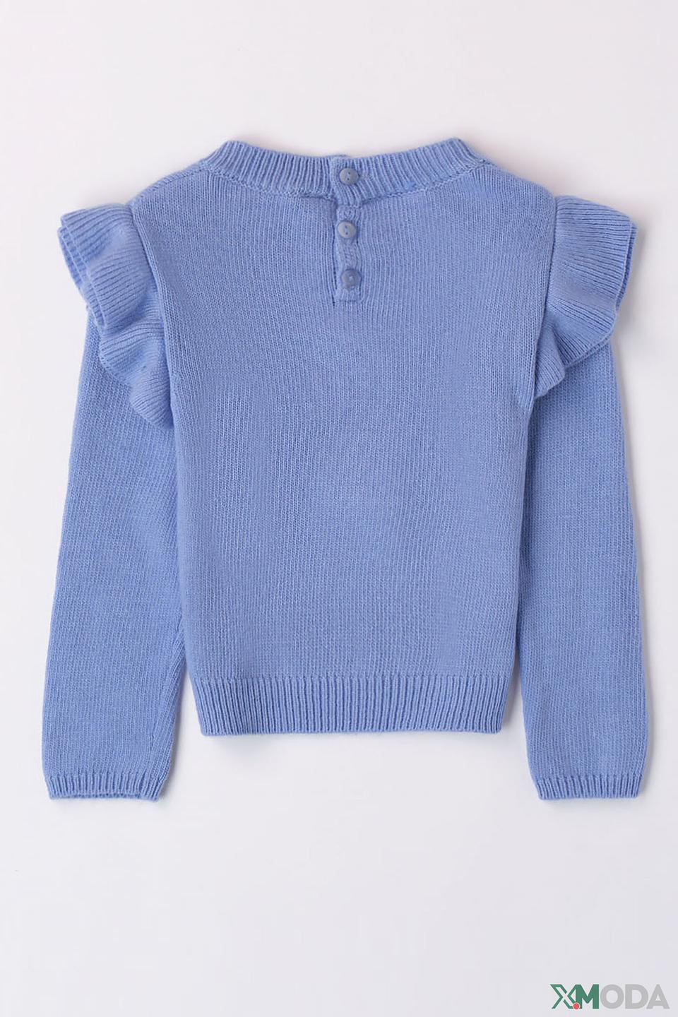 Джемпер Sarabanda голубой с воланами