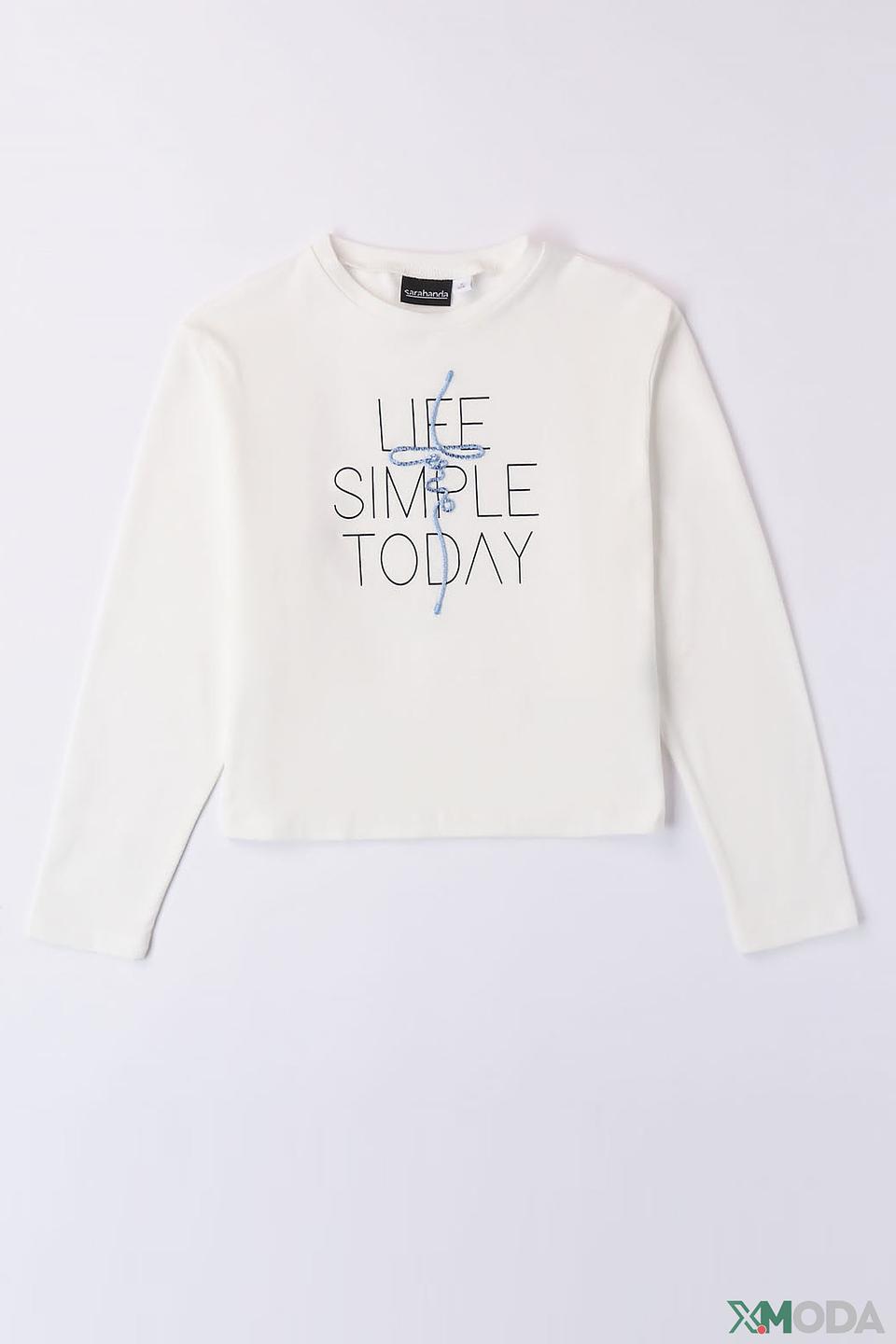 Джемпер Sarabanda с принтом белый