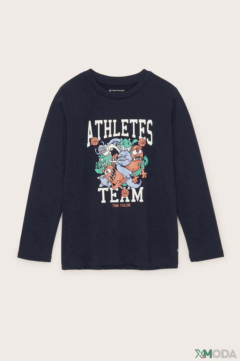 Лонгслив Tom Tailor с принтом