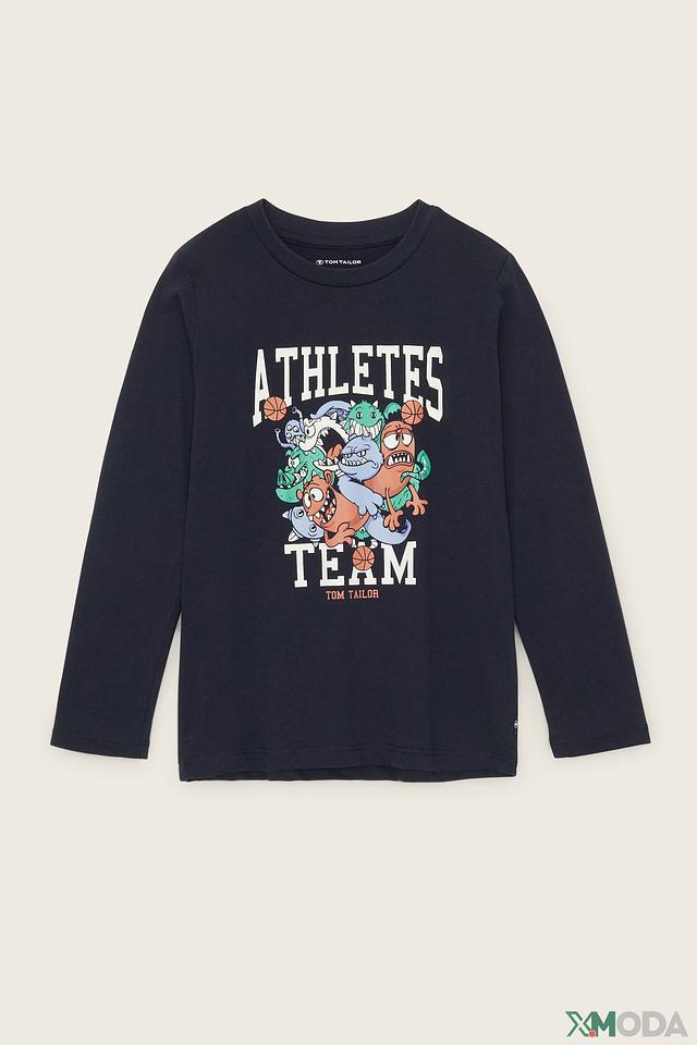 Лонгслив Tom Tailor с принтом