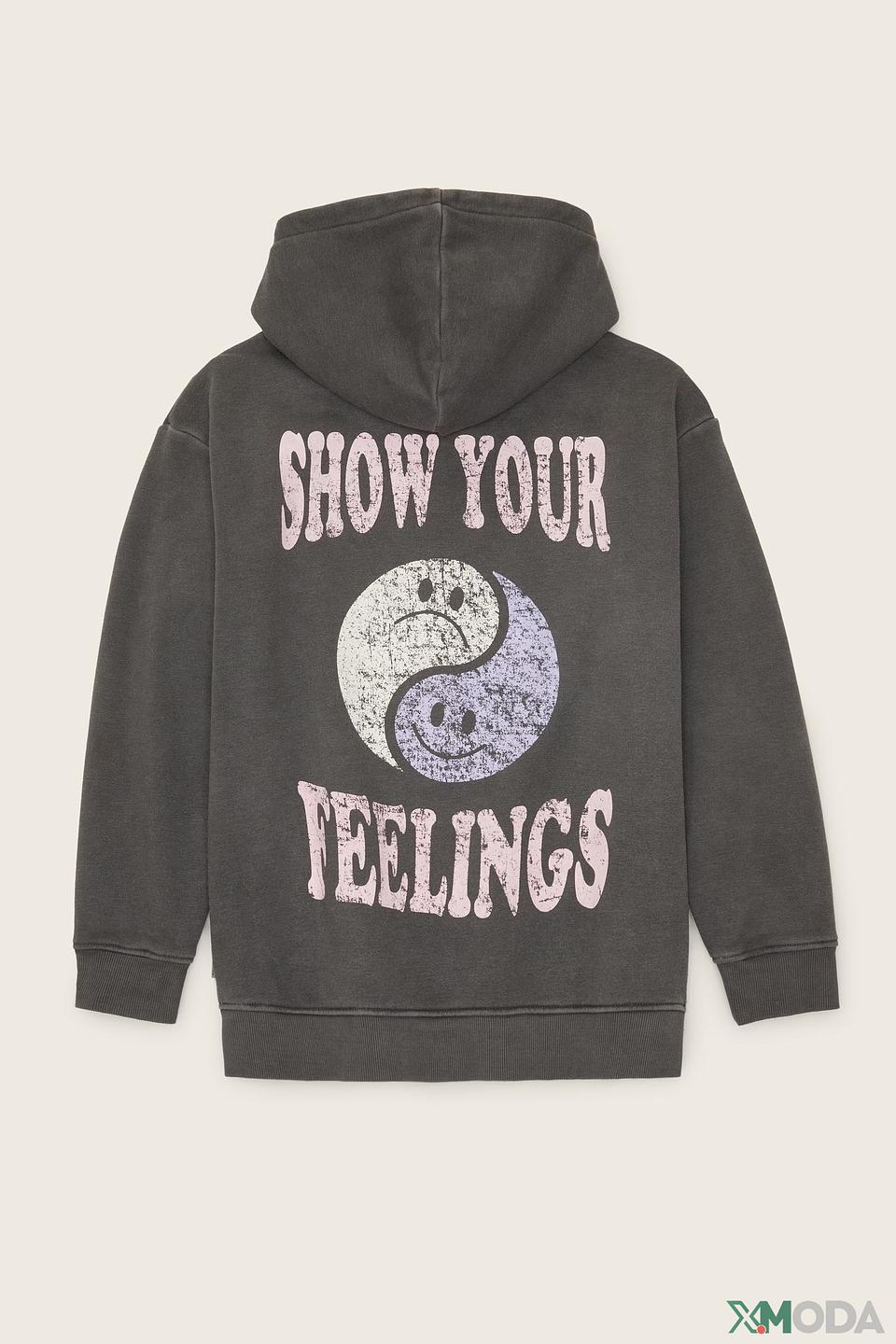 Джемпер Tom Tailor серый с принтом