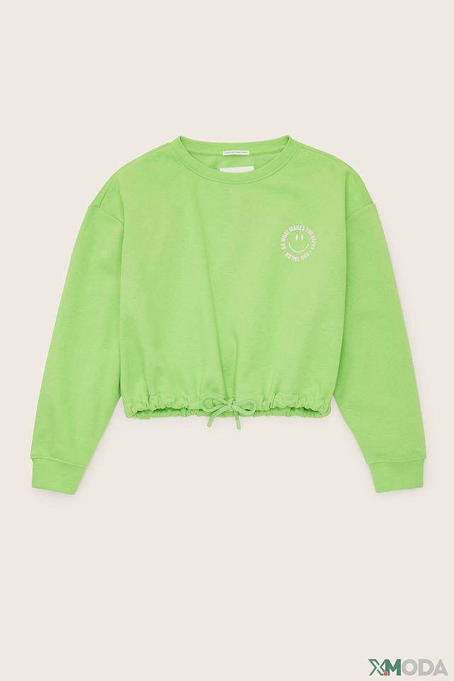 Джемпер Tom Tailor лайм с принтом