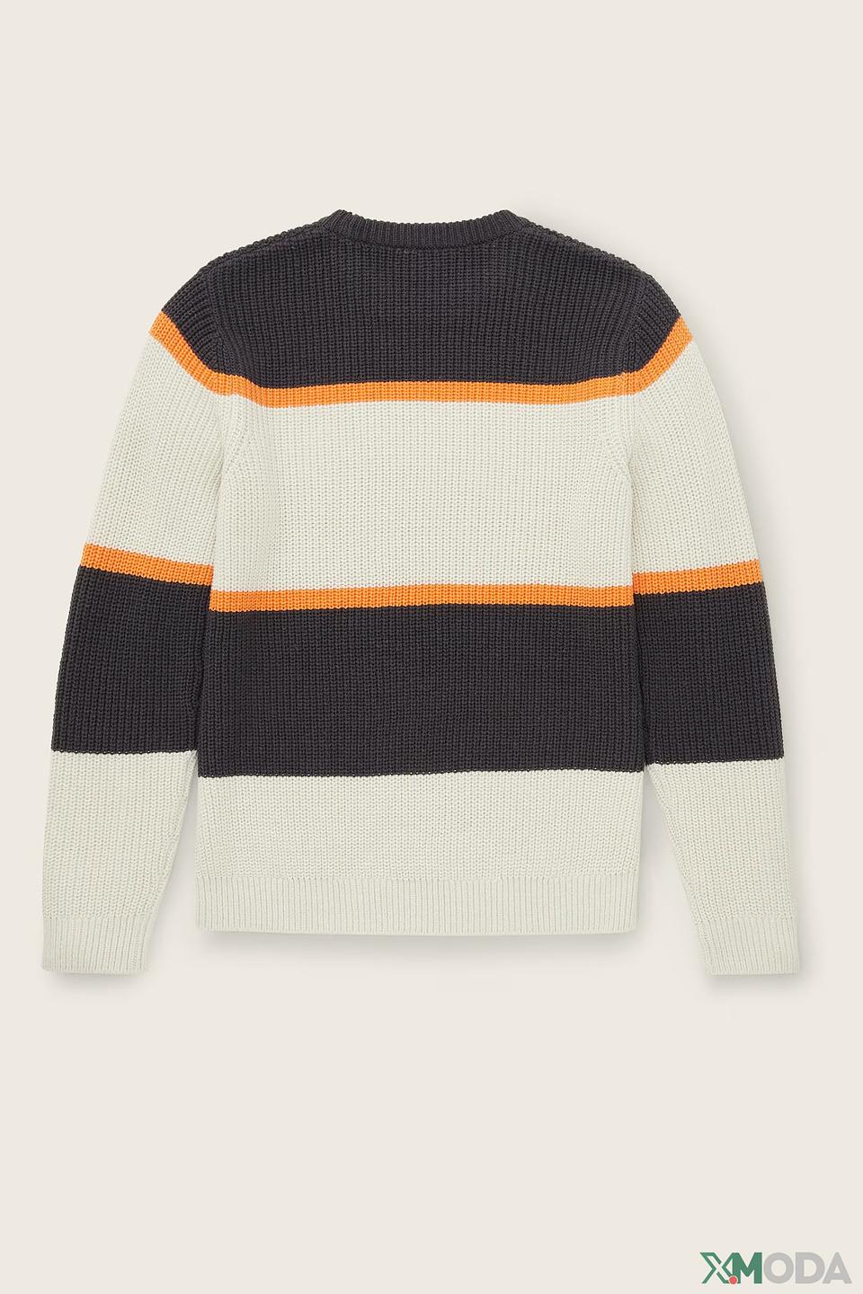 Джемпер Tom Tailor полосатый бежевый