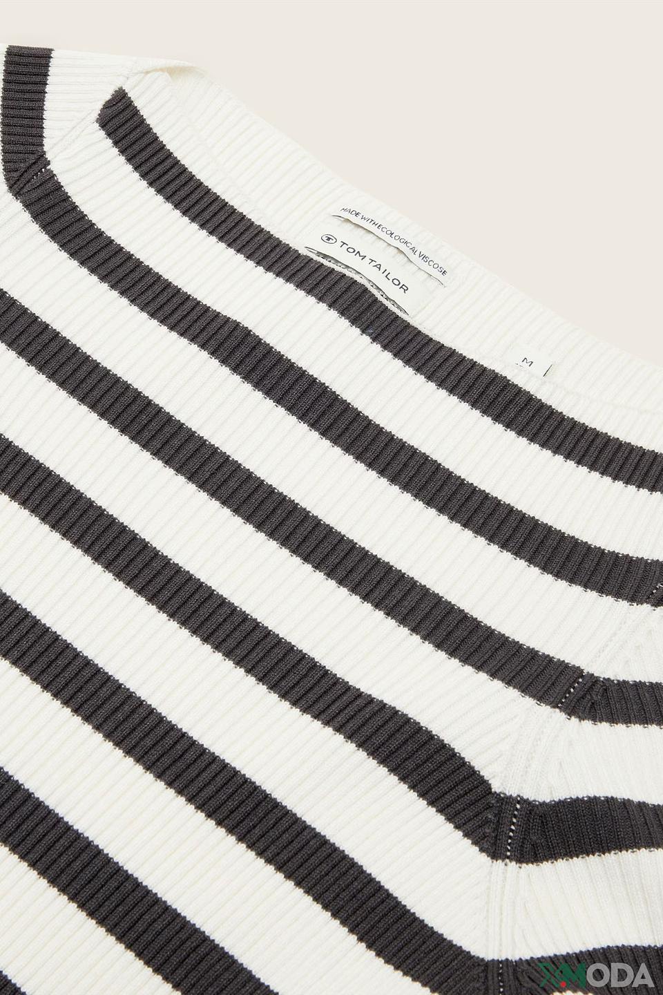 Пуловер Tom Tailor в полоску