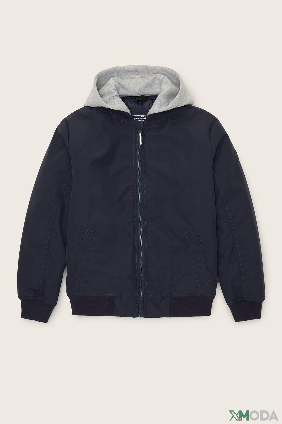 Куртка Tom Tailor детская синяя с капюшоном