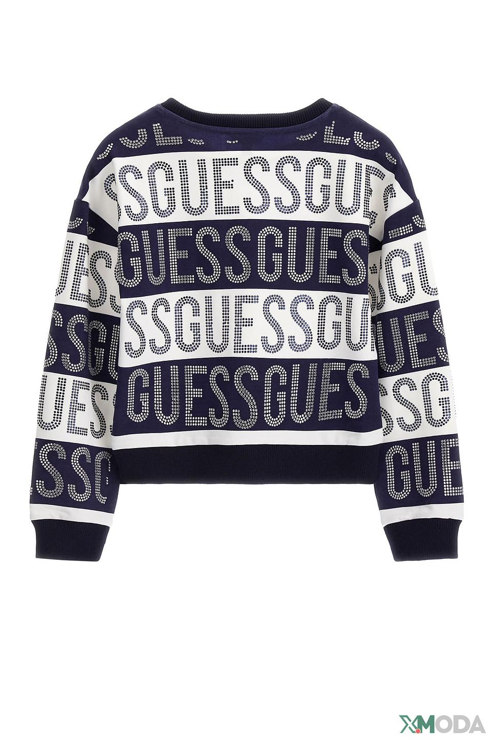 Джемпер Guess с логотипом синий