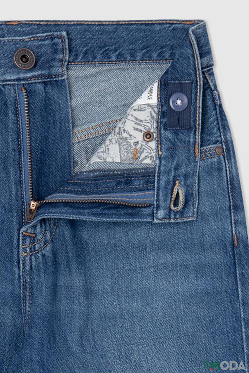 Брюки Pepe Jeans London джинсовые синие