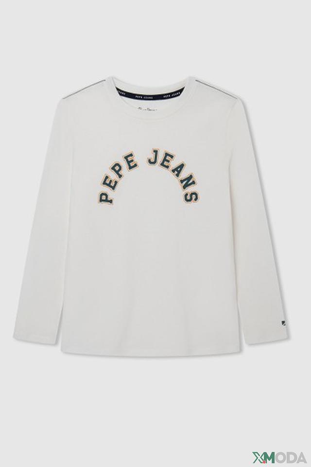 Футболка Pepe Jeans London белая с логотипом