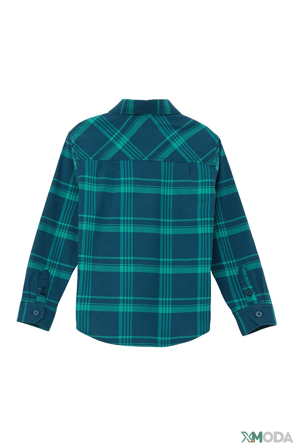 Рубашка s.Oliver в клетку бирюзовый