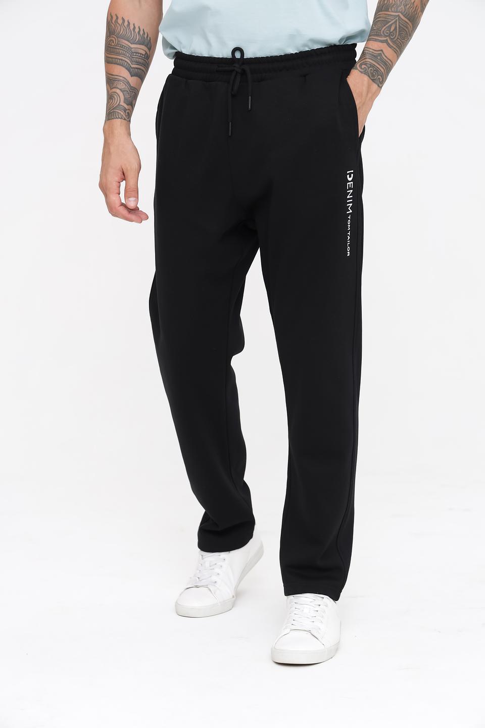 Спортивные брюки Tom Tailor denim чёрные