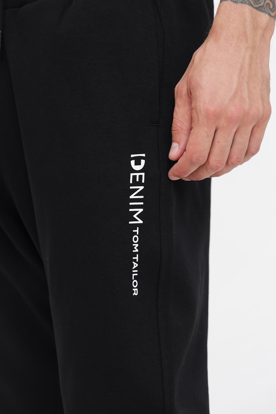 Спортивные брюки Tom Tailor denim чёрные