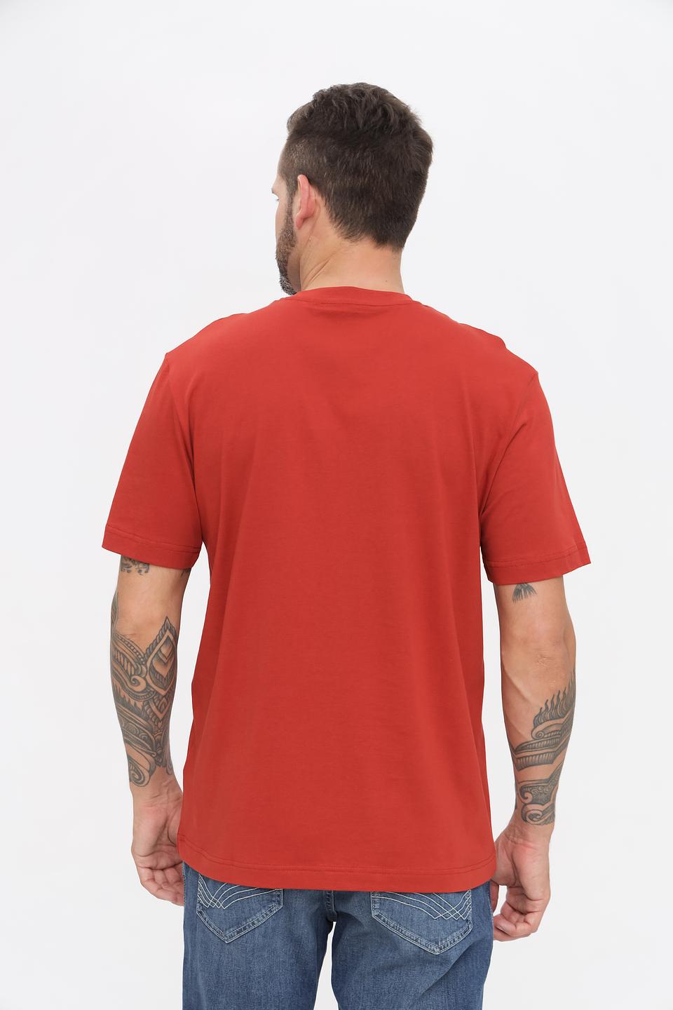 Футболка Tom Tailor рыжая с логотипом