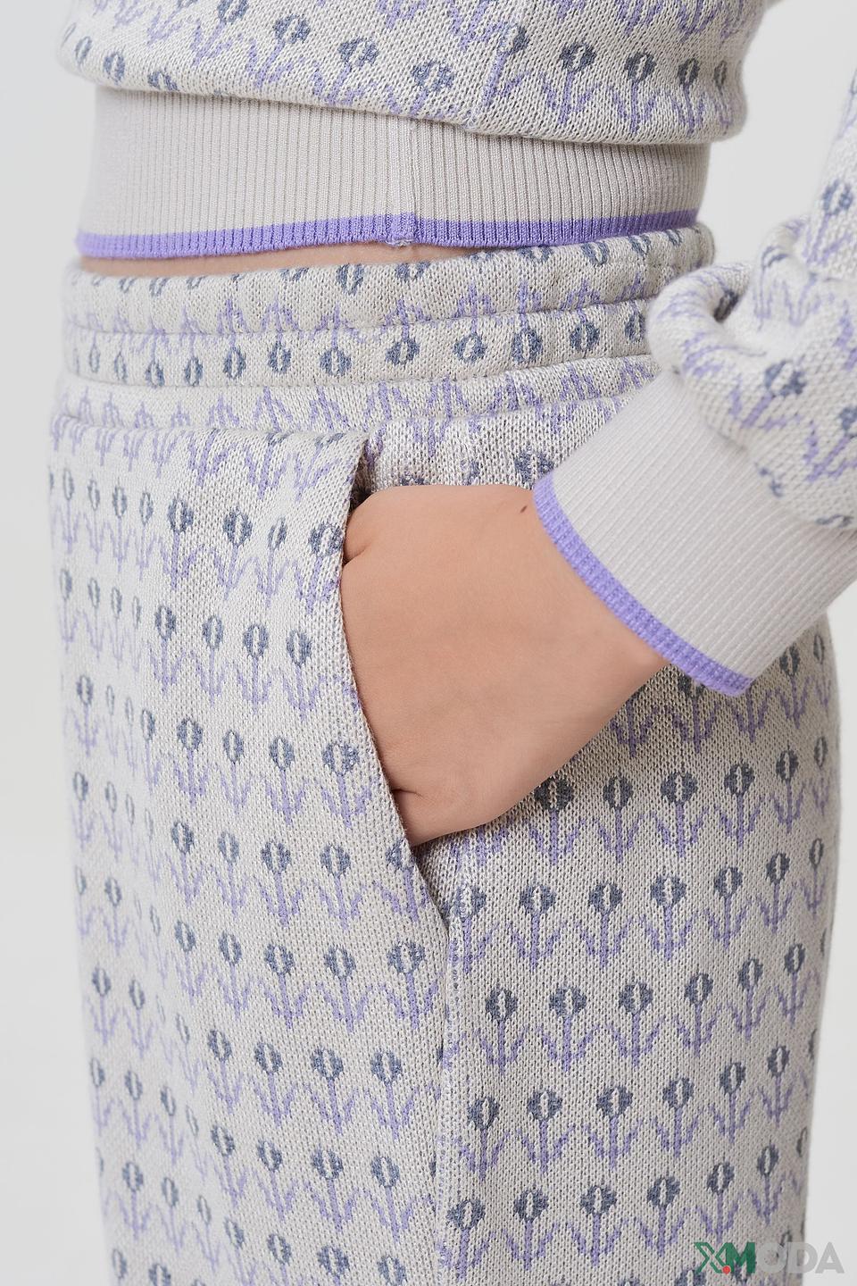 Комплект Choupette дев. серый с лиловым