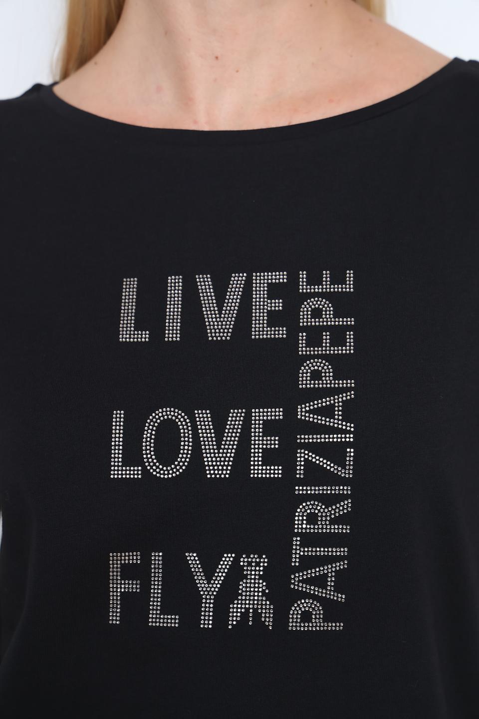 Футболка Patrizia Pepe с логотипом чёрная