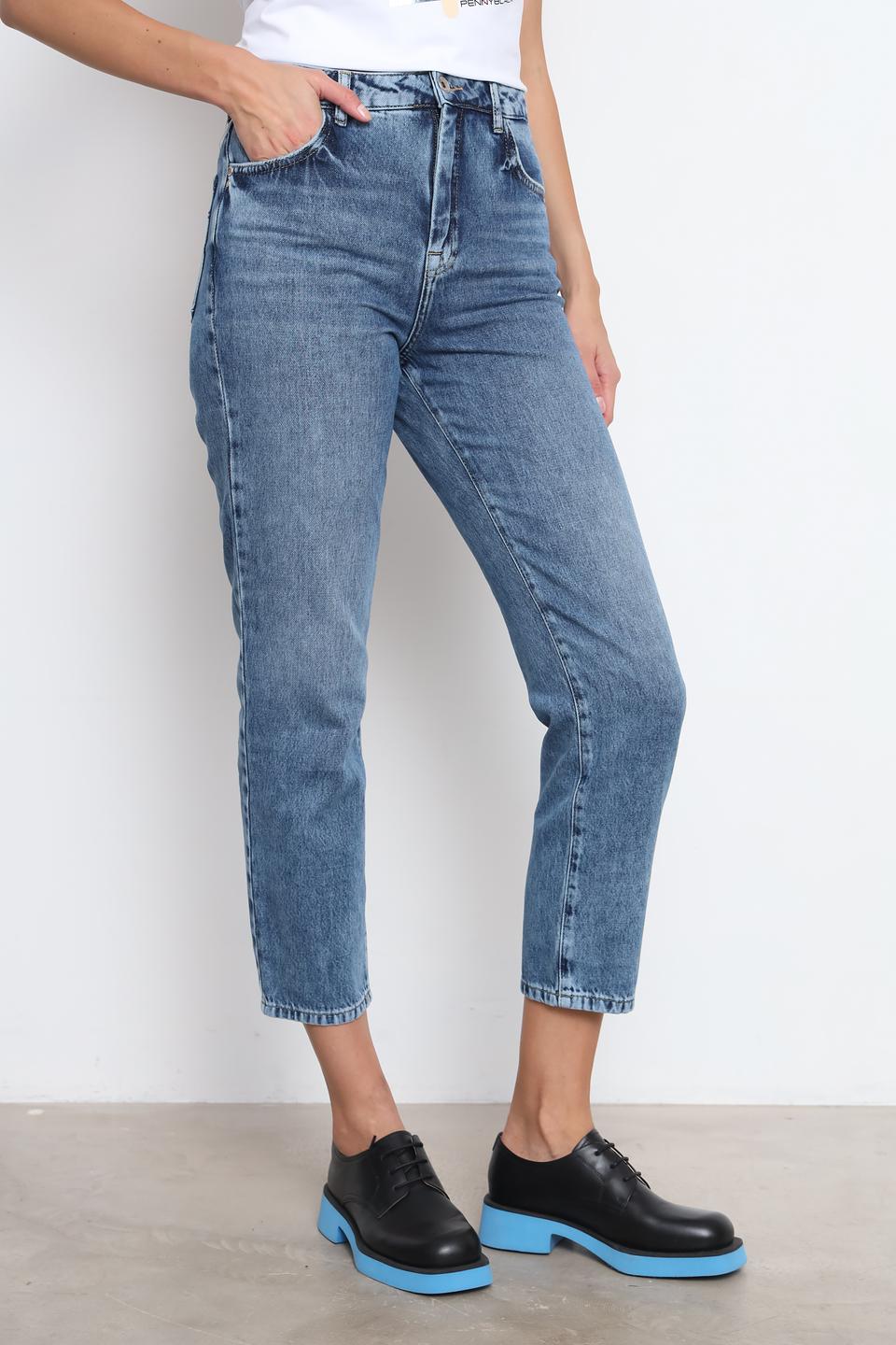 Джинсы Patrizia Pepe mom fit голубые