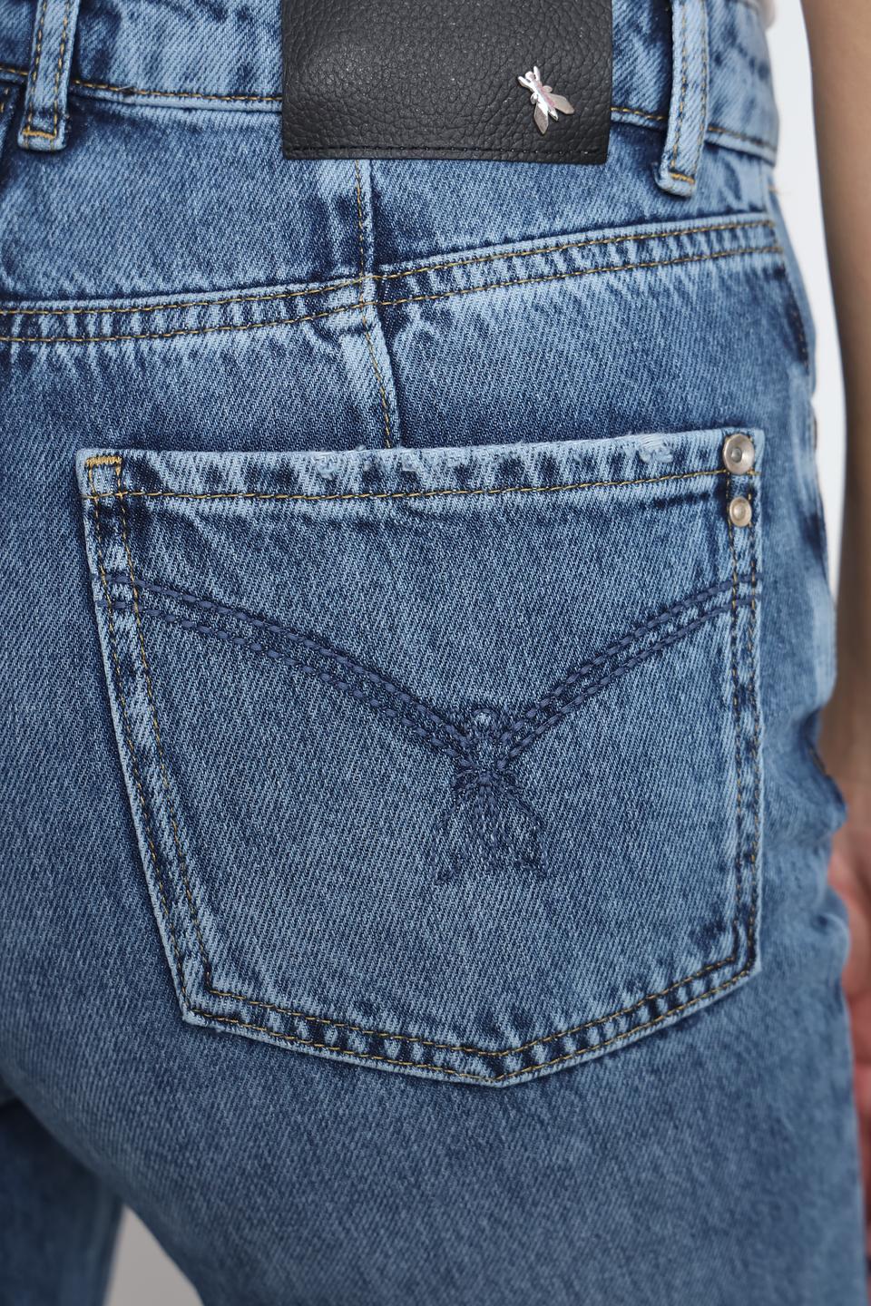 Джинсы Patrizia Pepe mom fit голубые