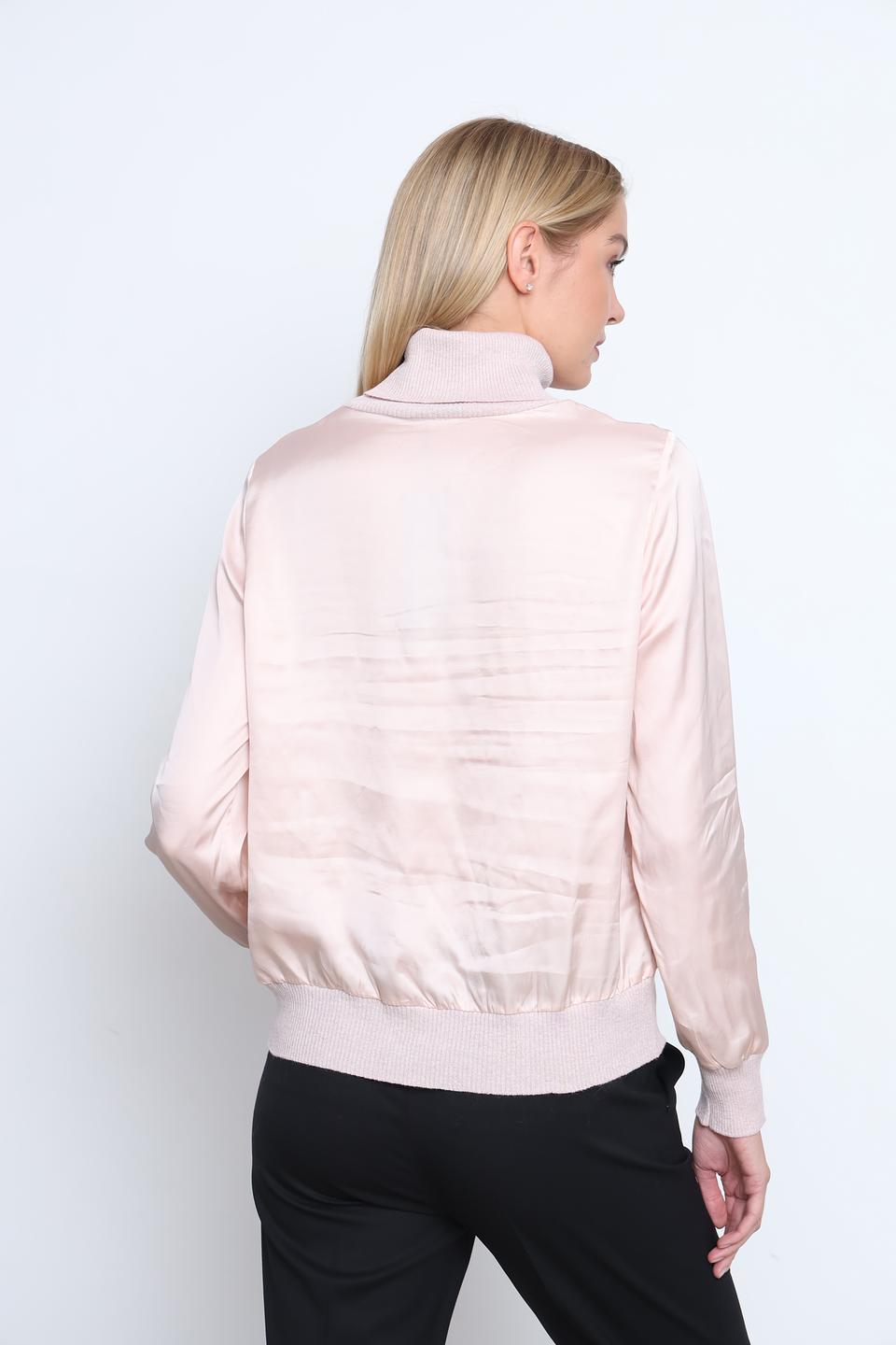 Водолазка Tricot Chic розовая с люрексом