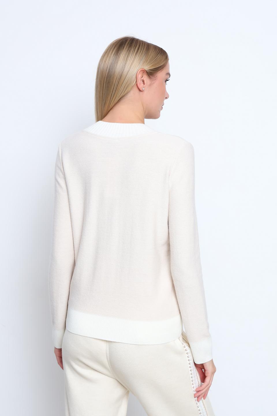 Джемпер Tricot Chic с узором бежевый