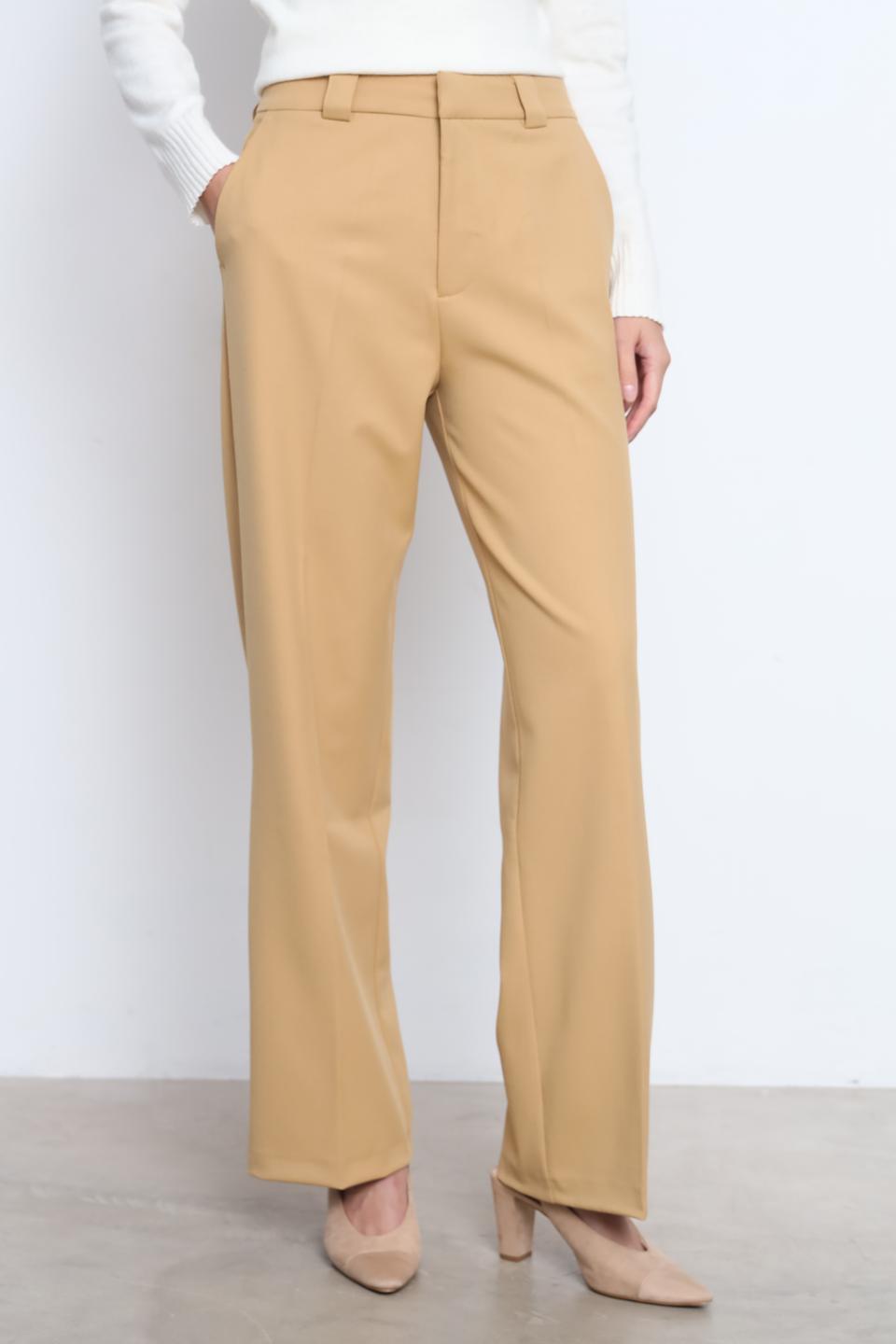 Брюки классические Rich and Royal бежевые
