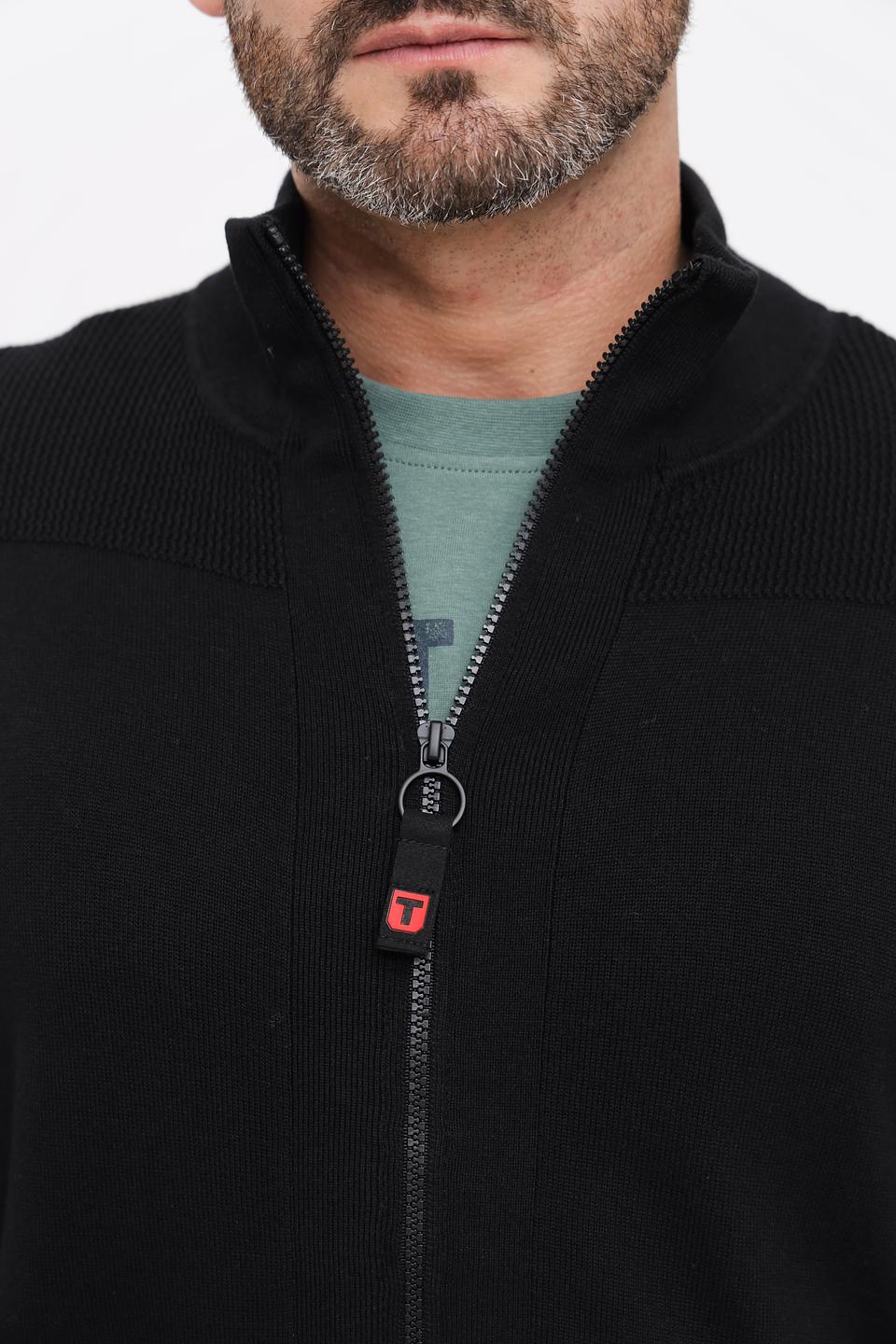 Кардиган Time Zone чёрный на молнии