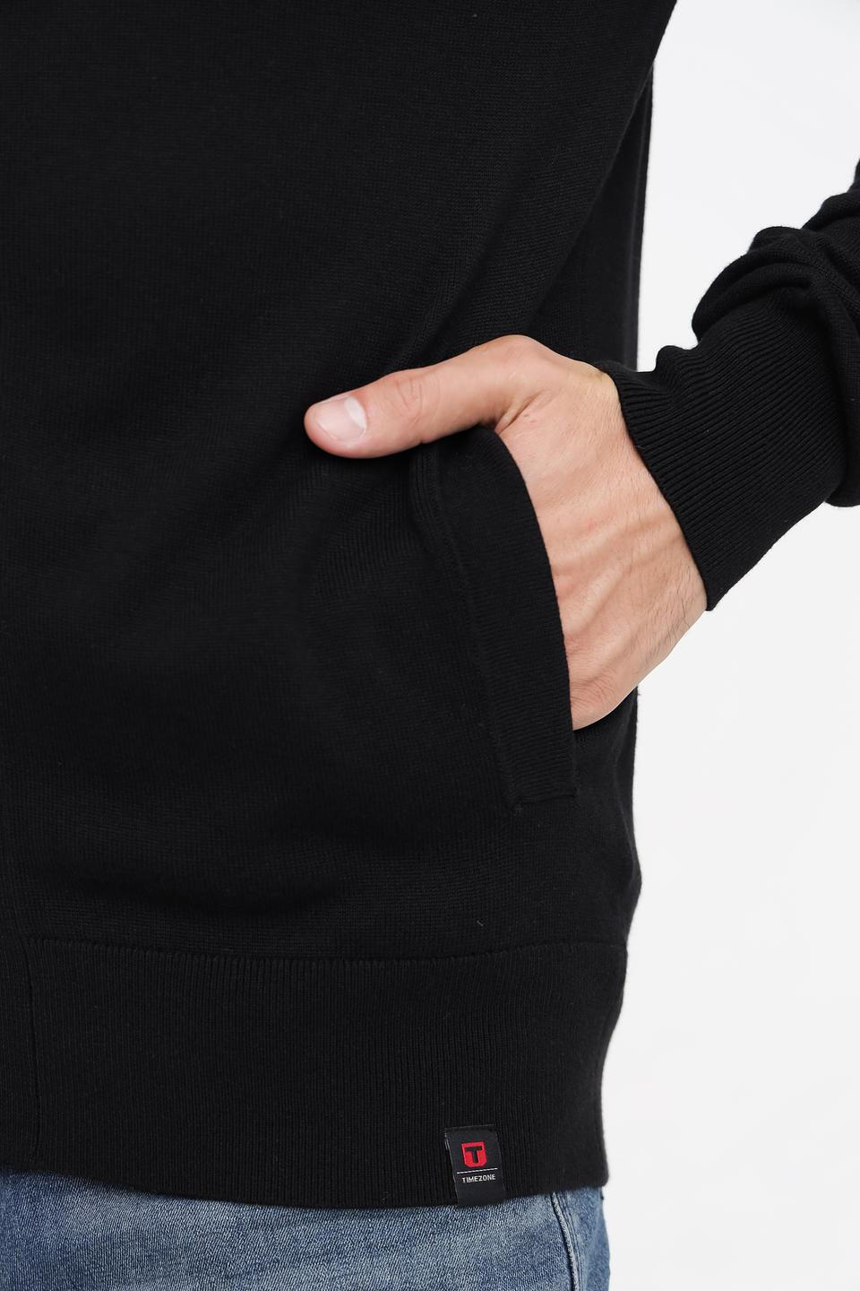 Кардиган Time Zone чёрный на молнии