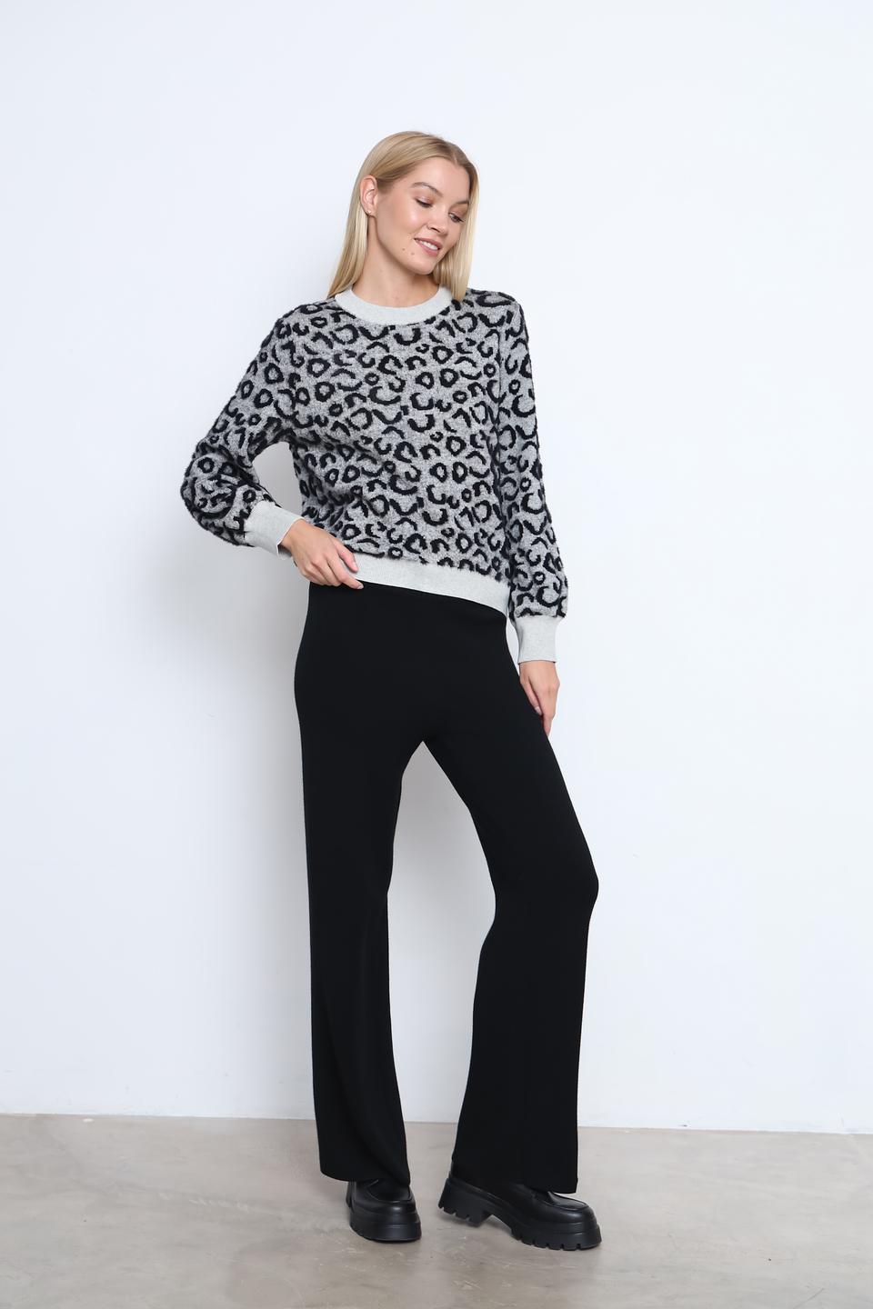 Пуловер Taifun с леопардовым принтом