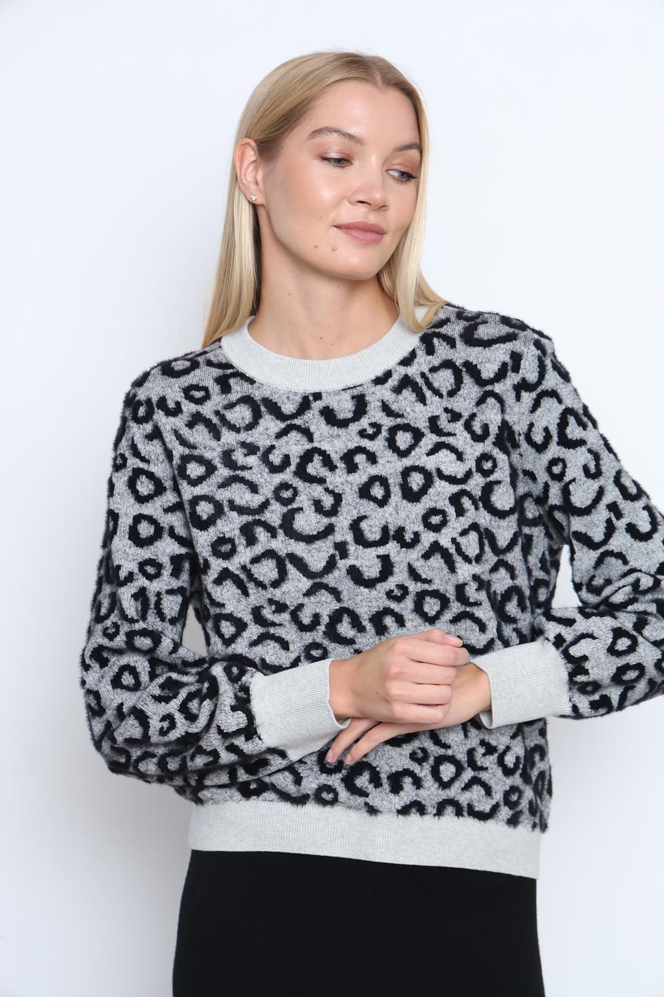 Пуловер Taifun с леопардовым принтом
