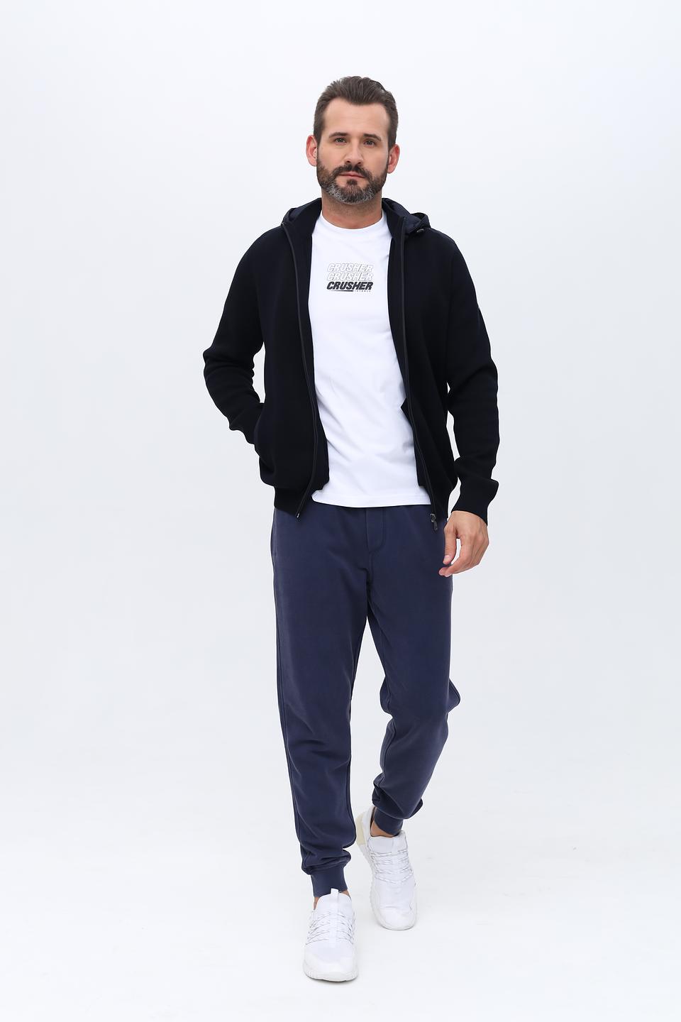 Кардиган Bugatti с капюшоном чёрный