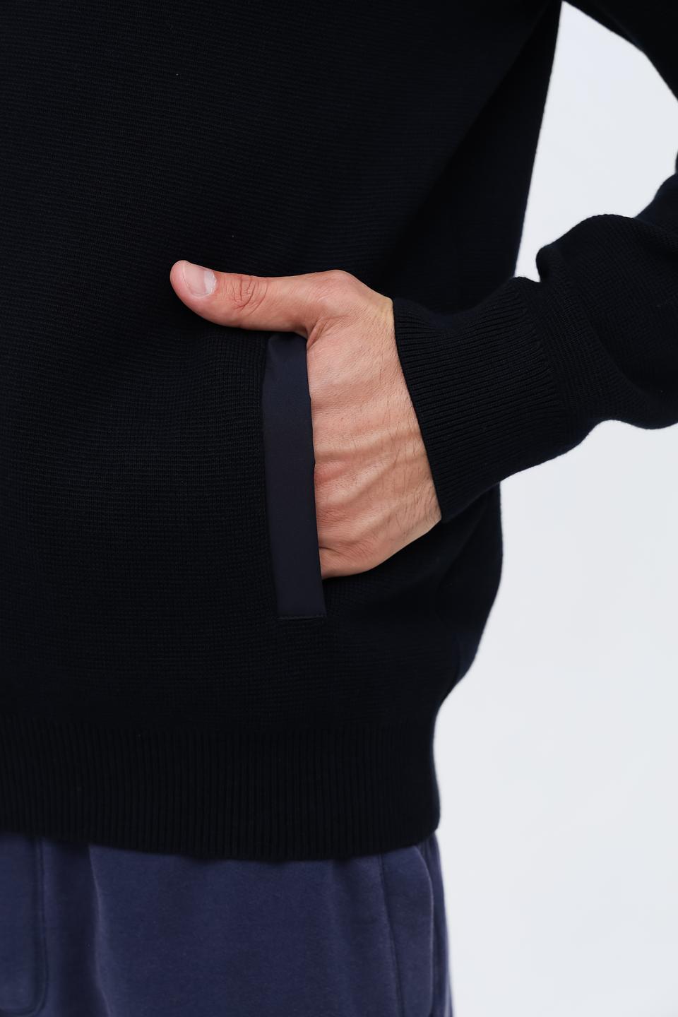 Кардиган Bugatti с капюшоном чёрный