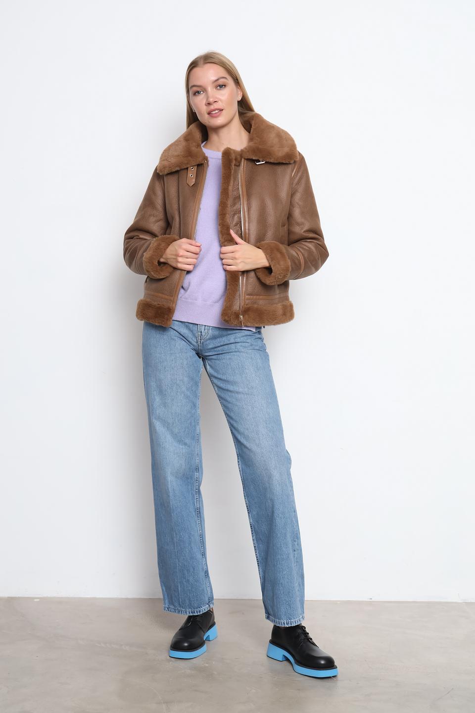 Куртка Taifun дублёнка коричневая