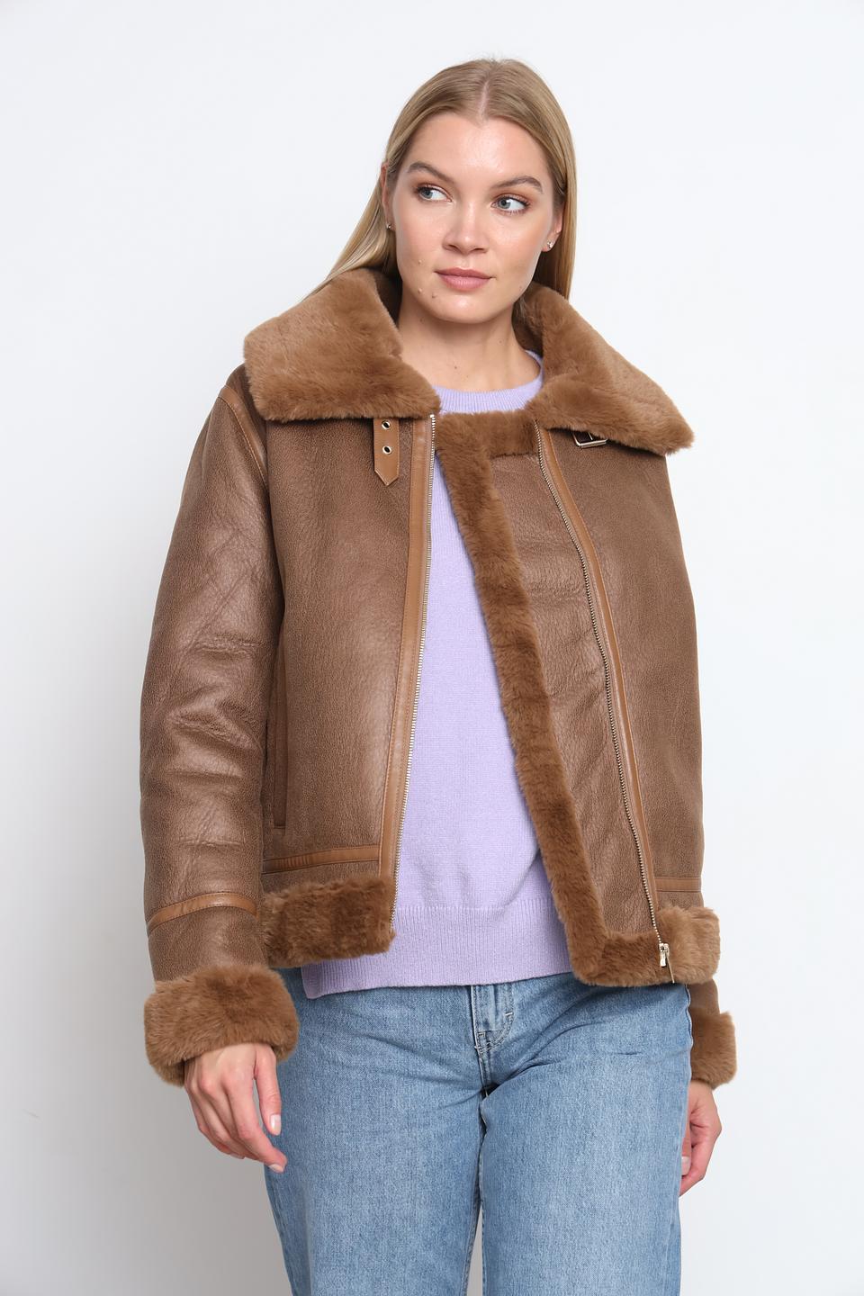 Куртка Taifun дублёнка коричневая