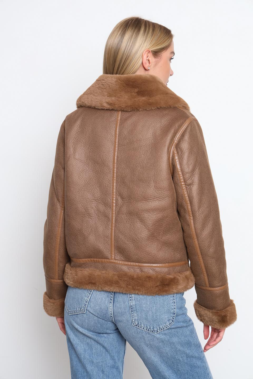 Куртка Taifun дублёнка коричневая