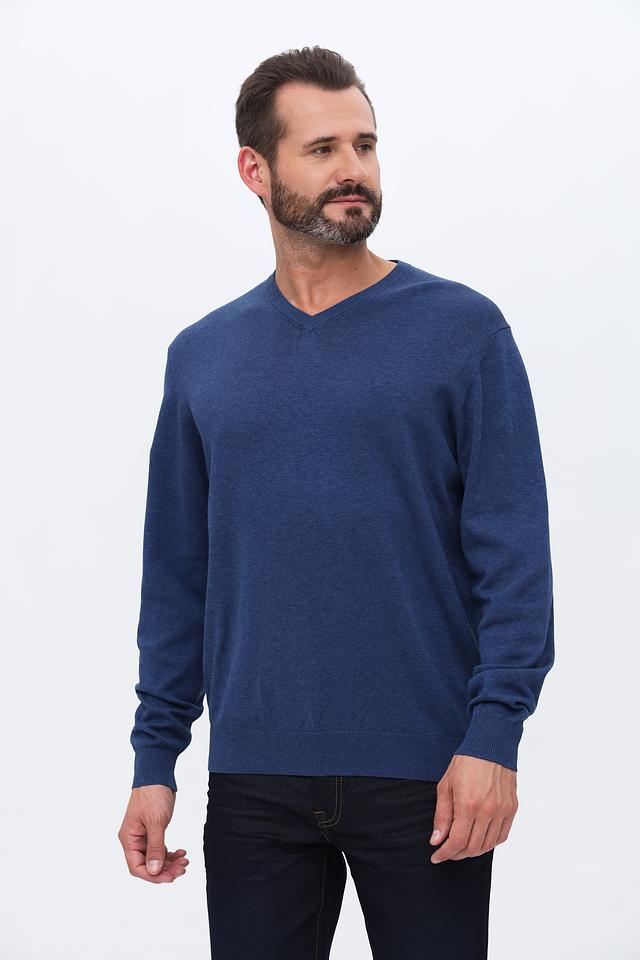 Джемпер Casa Moda V-образный синий