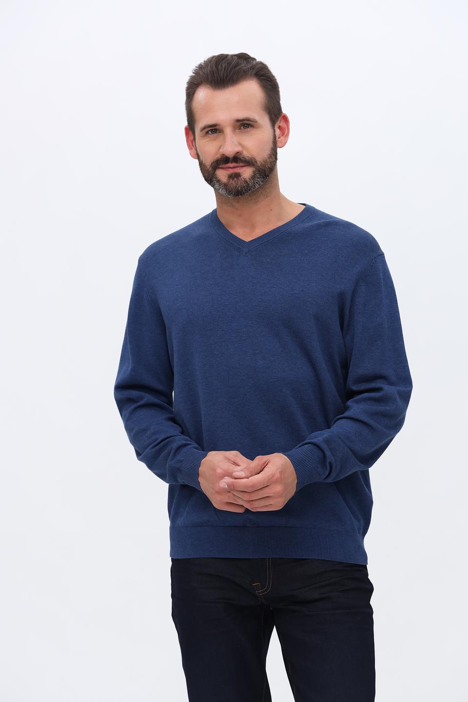Джемпер Casa Moda V-образный синий